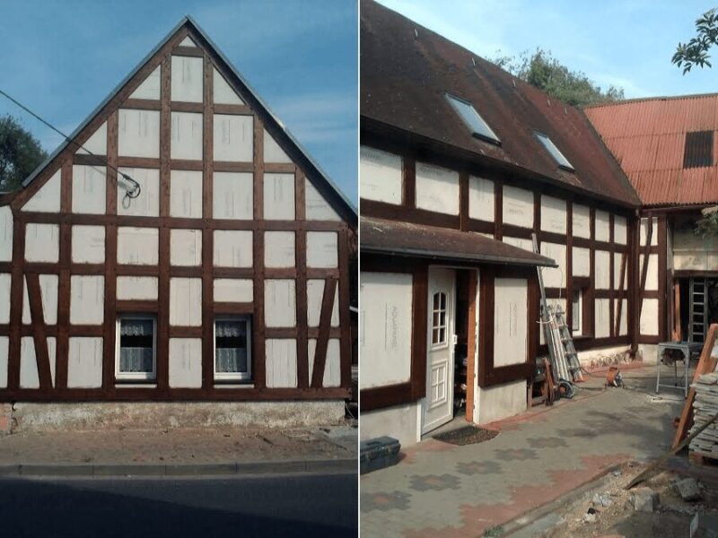 Sanierung eines Fachwerkhauses in der Nähe von Radegast
